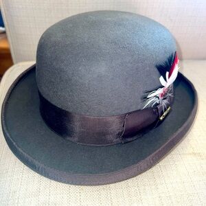 One Fresh Hat 100% Wool Classic Bowler Hat Size Small